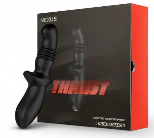 Черный вибромассажер простаты Nexus Thrust с возвратно-поступательными движениями - Nexus Range - в Ноябрьске купить с доставкой