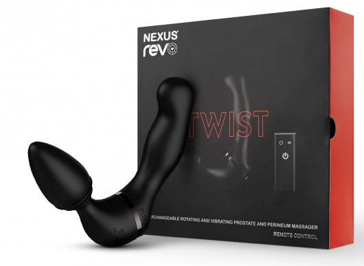 Черный гибридный вибромассажер Nexus Revo Twist - Nexus Range - в Ноябрьске купить с доставкой