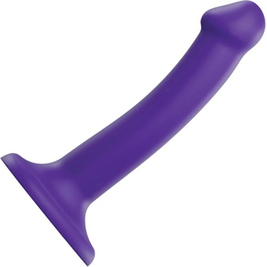 Фиолетовый фаллоимитатор-насадка Strap-On-Me Dildo Dual Density size S - 17 см. - Strap-on-me - купить с доставкой в Ноябрьске