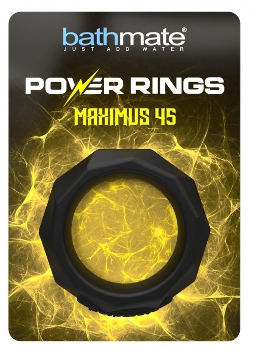 Черное эрекционное кольцо Maximus 45 - Bathmate - в Ноябрьске купить с доставкой