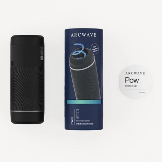 Черный мастурбатор с контролем всасывания Arcwave Pow Stroker - Arcwave - в Ноябрьске купить с доставкой
