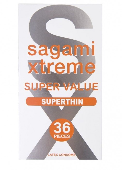 Ультратонкие презервативы Sagami Xtreme Superthin - 36 шт. - Sagami - купить с доставкой в Ноябрьске