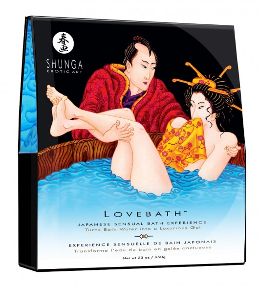 Соль для ванны Lovebath Ocean temptation, превращающая воду в гель - 650 гр. - Shunga - купить с доставкой в Ноябрьске