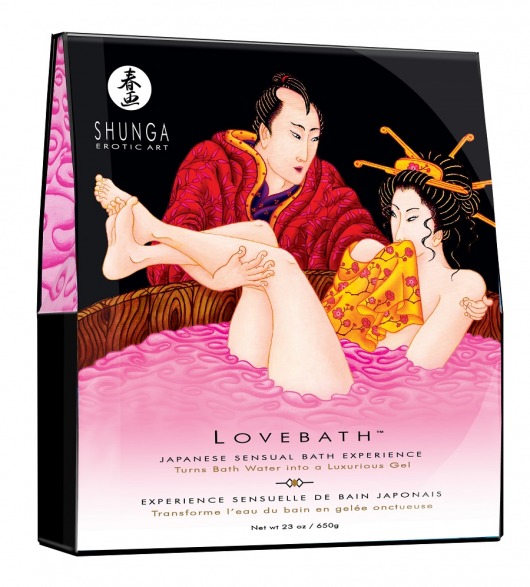 Соль для ванны Lovebath Dragon Fruit, превращающая воду в гель - 650 гр. - Shunga - купить с доставкой в Ноябрьске