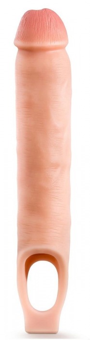 Телесная насадка-удлинитель 11.5 Inch Silicone Cock Sheath Penis Extender - 29,2 см. - Blush Novelties - в Ноябрьске купить с доставкой