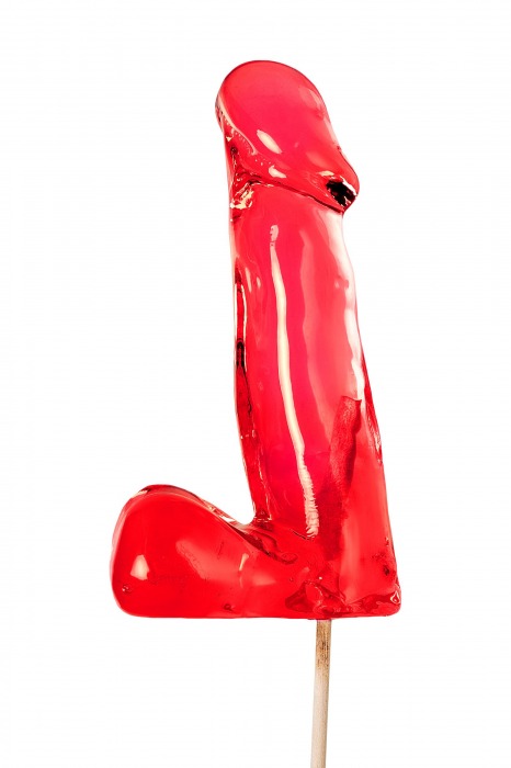Красный леденец в форме члена со вкусом виски - 173 гр. - Sosuчki - купить с доставкой в Ноябрьске