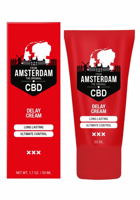 Крем-пролонгатор CBD from Amsterdam Delay Cream - 50 мл. - Shots Media BV - купить с доставкой в Ноябрьске