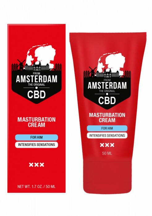 Крем для мастурбации для мужчин CBD from Amsterdam Masturbation Cream For Him - 50 мл. - Shots Media BV - купить с доставкой в Ноябрьске