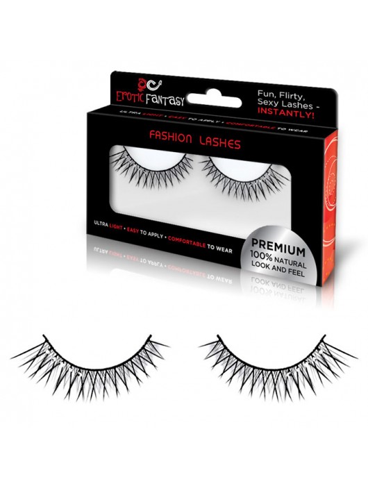 Густые накладные ресницы с кристаллами Magnetic Flash - Erotic Fantasy купить с доставкой