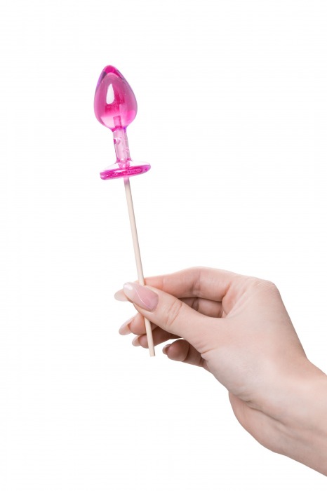 Розовый леденец  в форме анальной втулки со вкусом айриш крим - 29 гр. - Sosuчki - купить с доставкой в Ноябрьске