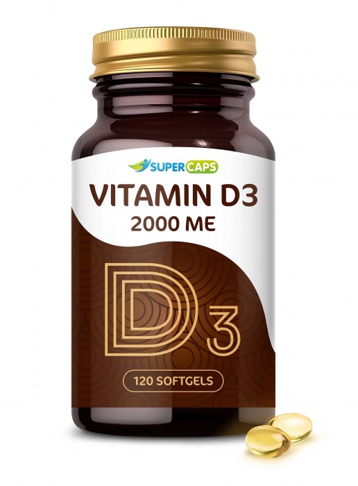 Пищевая добавка SuperCaps VITAMIN D3 2000 ME - 120 капсул - SuperCaps - купить с доставкой в Ноябрьске