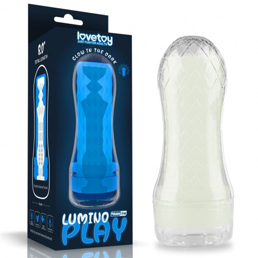 Светящийся в темноте мастурбатор Lumino Play Masturbator Pocketed - Lovetoy - в Ноябрьске купить с доставкой