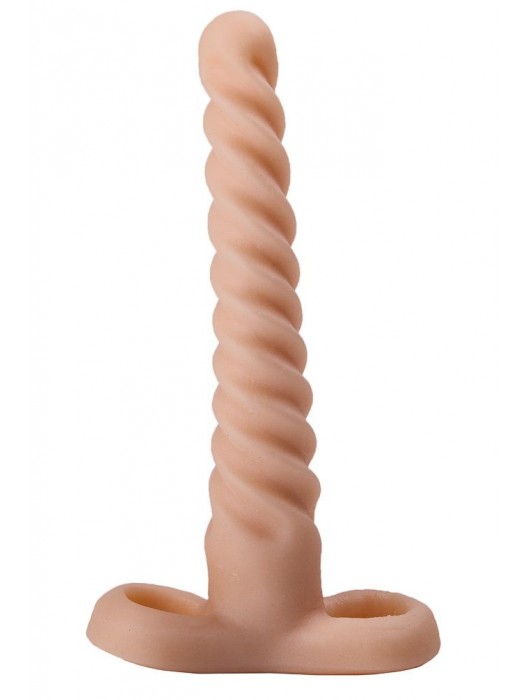 Спиралевидный телесный плаг - 15 см. - LOVETOY (А-Полимер)