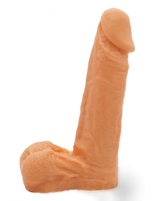 Реалистичный фаллоимитатор с мошонкой на трусиках Харнесс - 16,5 см. - LOVETOY (А-Полимер) - купить с доставкой в Ноябрьске