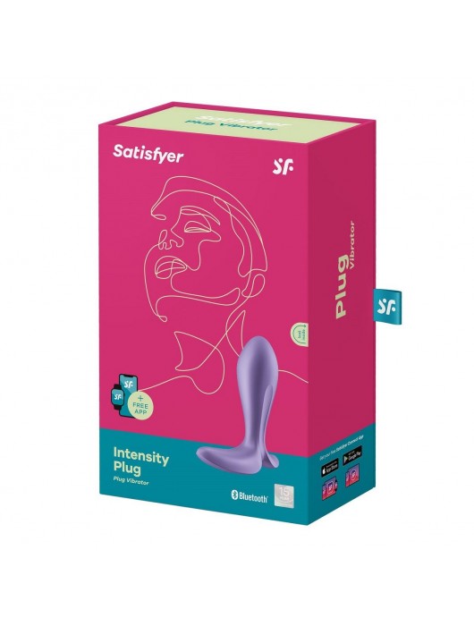 Фиолетовый анальный вибростимулятор Intensity Plug - Satisfyer - в Ноябрьске купить с доставкой