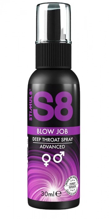 Лубрикант для орального секса S8 Deep Throat Spray - 30 мл. - Stimul8 - купить с доставкой в Ноябрьске