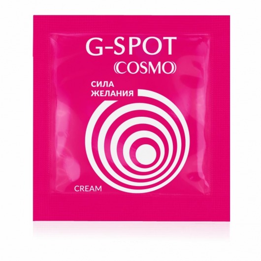 Стимулирующий интимный крем для женщин Cosmo G-spot - 2 гр. - Биоритм - купить с доставкой в Ноябрьске