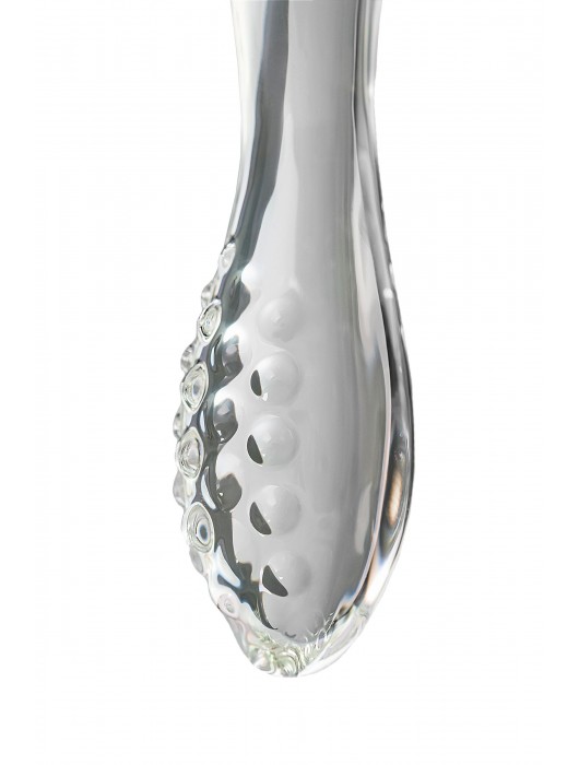 Прозрачный двусторонний стеклянный фаллоимитатор Dazzling Crystal 1 - 18,5 см. - Satisfyer