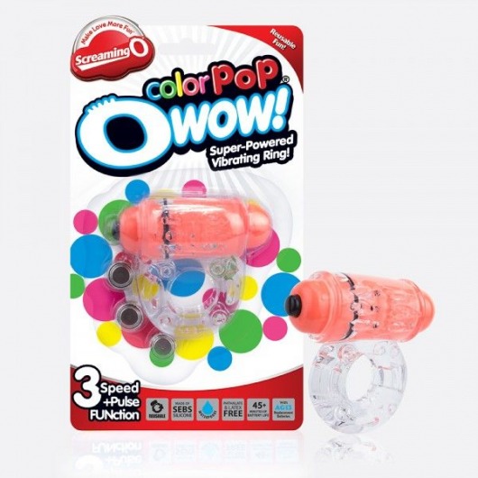 Неоновое оранжевое кольцо на пенис O wow! - Screaming O - в Ноябрьске купить с доставкой