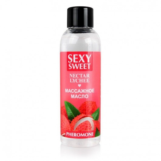 Массажное масло Sexy Sweet Nectar Lychee с феромонами и ароматом личи - 75 мл. - Биоритм - купить с доставкой в Ноябрьске