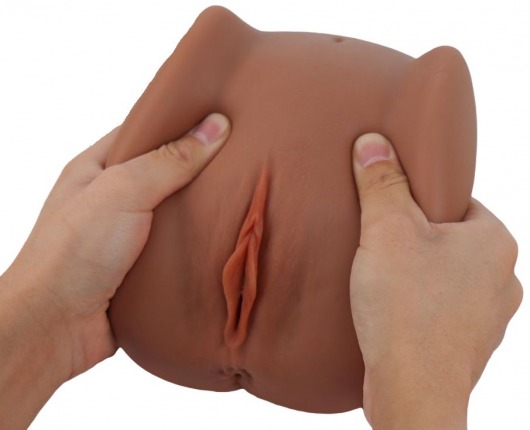 Мастурбатор Black Beauty - вагина и анус - S-HANDE - в Ноябрьске купить с доставкой