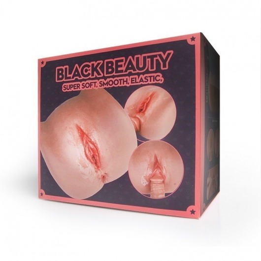 Мастурбатор Black Beauty - вагина и анус - S-HANDE - в Ноябрьске купить с доставкой