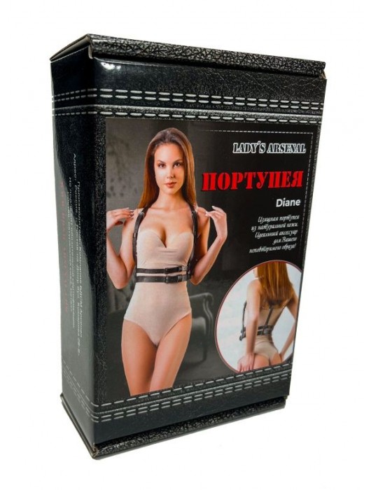 Изящная портупея из натуральной кожи Diane - БДСМ Арсенал - купить с доставкой в Ноябрьске