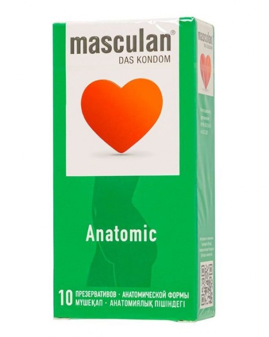 Презервативы анатомической формы Masculan Anatomic - 10 шт. - Masculan - купить с доставкой в Ноябрьске