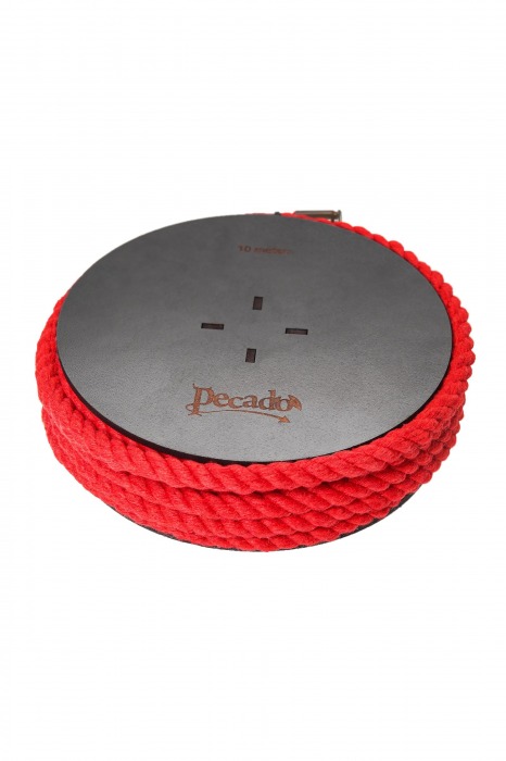 Красная веревка для шибари на катушке - 10 м. - Pecado - купить с доставкой в Ноябрьске