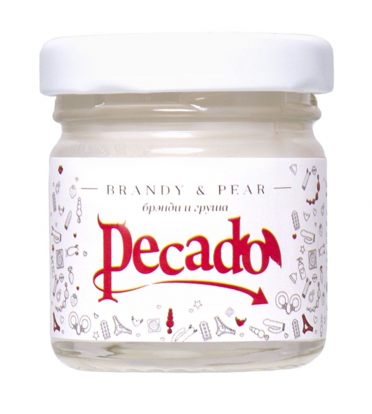 Массажная свеча Brandy   Pear - 35 мл. - Pecado - купить с доставкой в Ноябрьске