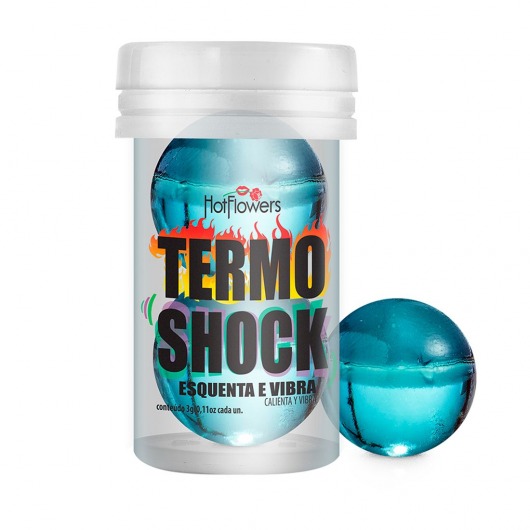 Интимный гель Termo Shock Hot Ball с разогревающе-покалывающим эффектом (2 шарика по 3 гр.) - HotFlowers - купить с доставкой в Ноябрьске