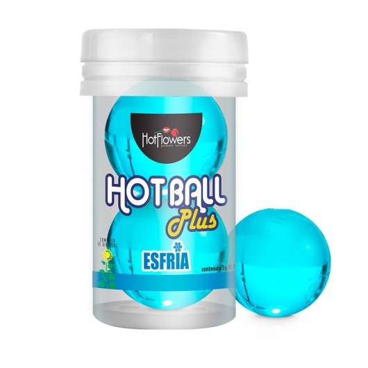 Лубрикант на масляной основе Hot Ball Plus с охлаждающим эффектом (2 шарика по 3 гр.) - HotFlowers - купить с доставкой в Ноябрьске