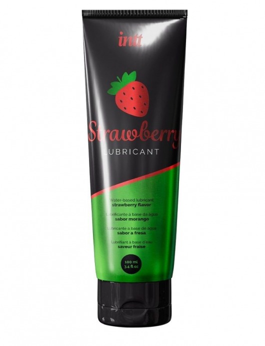 Смазка на водной основе с ароматом клубники Strawberry Lubricant - 100 мл. - INTT - купить с доставкой в Ноябрьске