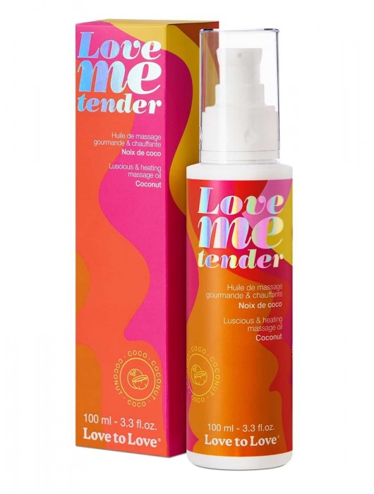 Съедобное согревающее массажное масло Love Me Tender Cocos с ароматом кокоса - 100 мл. - Love to Love - купить с доставкой в Ноябрьске