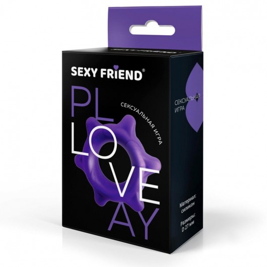 Фиолетовое эрекционное кольцо с шипиками - 1137 - в Ноябрьске купить с доставкой