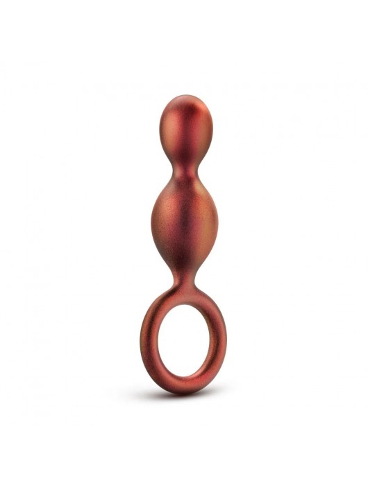 Коричневый анальный стимулятор Duo Loop Copper Anal Plug - 13,3 см. - Blush Novelties