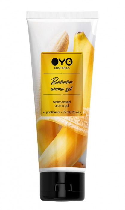 Лубрикант на водной основе OYO Aroma Gel Banana с ароматом банана - 75 мл. - OYO - купить с доставкой в Ноябрьске