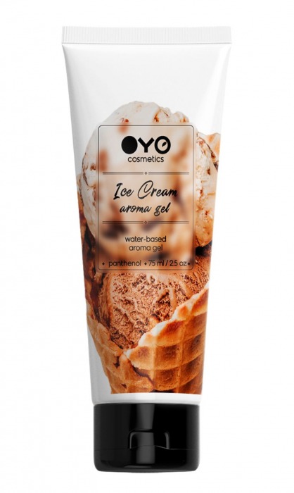 Лубрикант на водной основе OYO Aroma Gel Ice Cream с ароматом пломбира - 75 мл. - OYO - купить с доставкой в Ноябрьске