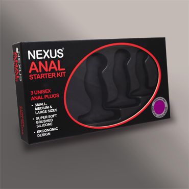 Набор из 3 массажеров простаты чёрного цвета NEXUS ANAL STARTER KIT - Nexus Range - в Ноябрьске купить с доставкой