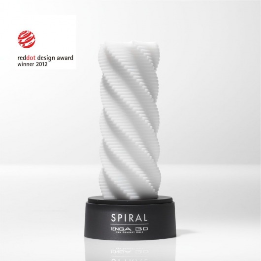 Белый 3D мастурбатор SPIRAL - Tenga - в Ноябрьске купить с доставкой