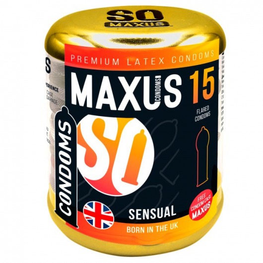 Презервативы анатомической формы Maxus Sensual - 15 шт. - Maxus - купить с доставкой в Ноябрьске