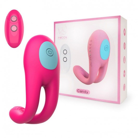 Розовое виброкольцо с пультом ДУ - I-MOON - в Ноябрьске купить с доставкой