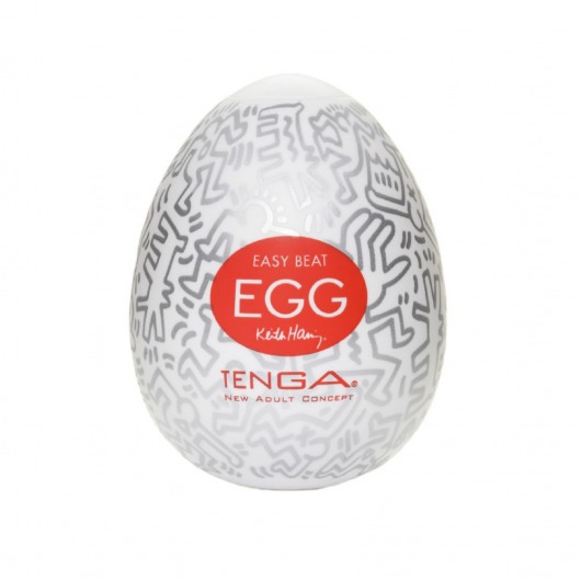 Мастурбатор-яйцо Keith Haring EGG PARTY - Tenga - в Ноябрьске купить с доставкой