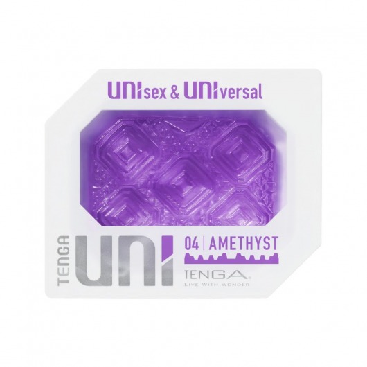 Фиолетовый мастурбатор-стимулятор Tenga Uni Amethyst - Tenga - в Ноябрьске купить с доставкой