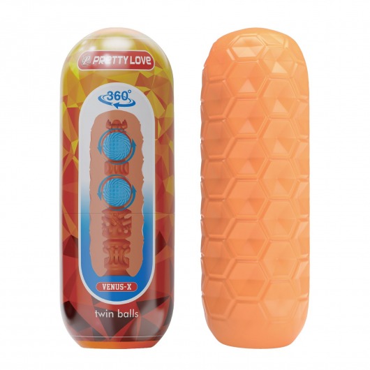 Оранжевый мастурбатор Venus-X - Baile - в Ноябрьске купить с доставкой