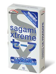 Презервативы Sagami Xtreme Ultrasafe с двойным количеством смазки - 10 шт. - Sagami - купить с доставкой в Ноябрьске