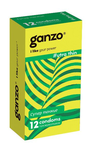 Ультратонкие презервативы Ganzo Ultra thin - 12 шт. - Ganzo - купить с доставкой в Ноябрьске