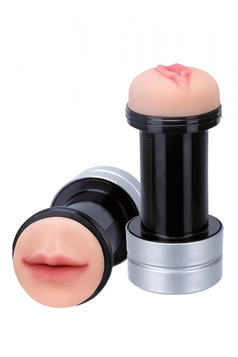 Двусторонний мастурбатор REALSTUFF 2 IN 1 HUMMER MOUTH   VAGINA - ротик и вагина - Dream Toys - в Ноябрьске купить с доставкой