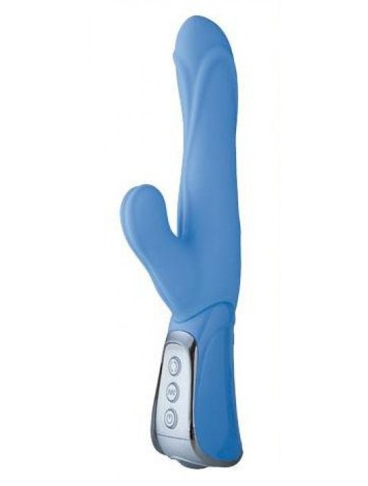 Голубой вибромассажёр VIBE THERAPY EXALTATION - 23 см. - Vibe Therapy