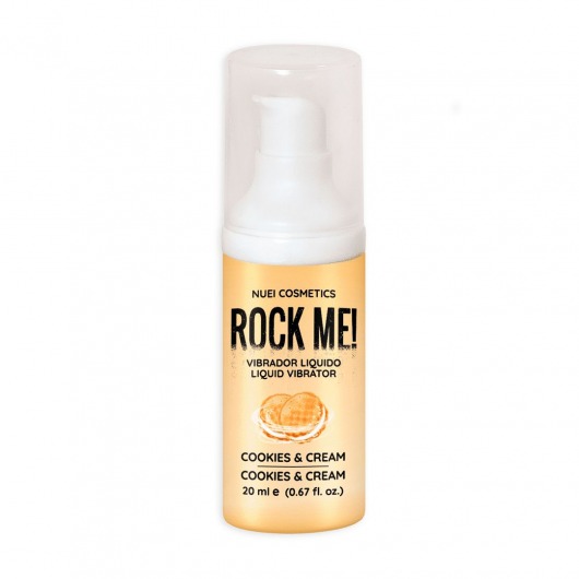 Жидкий вибратор Nuei Rock Me! с ароматом печенья и сливок - 20 мл. - Nuei cosmetics - купить с доставкой в Ноябрьске